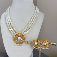 Layered Pearl Necklace Set