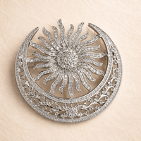 Small Chandra Surya Brooch