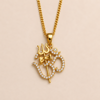 Trishul Om Necklace