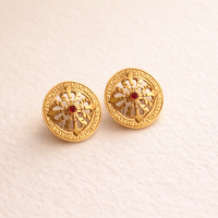Ruby Bajra Studs