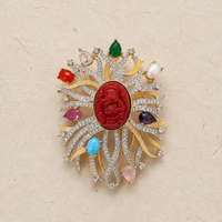 Statement Ganesh Brooch