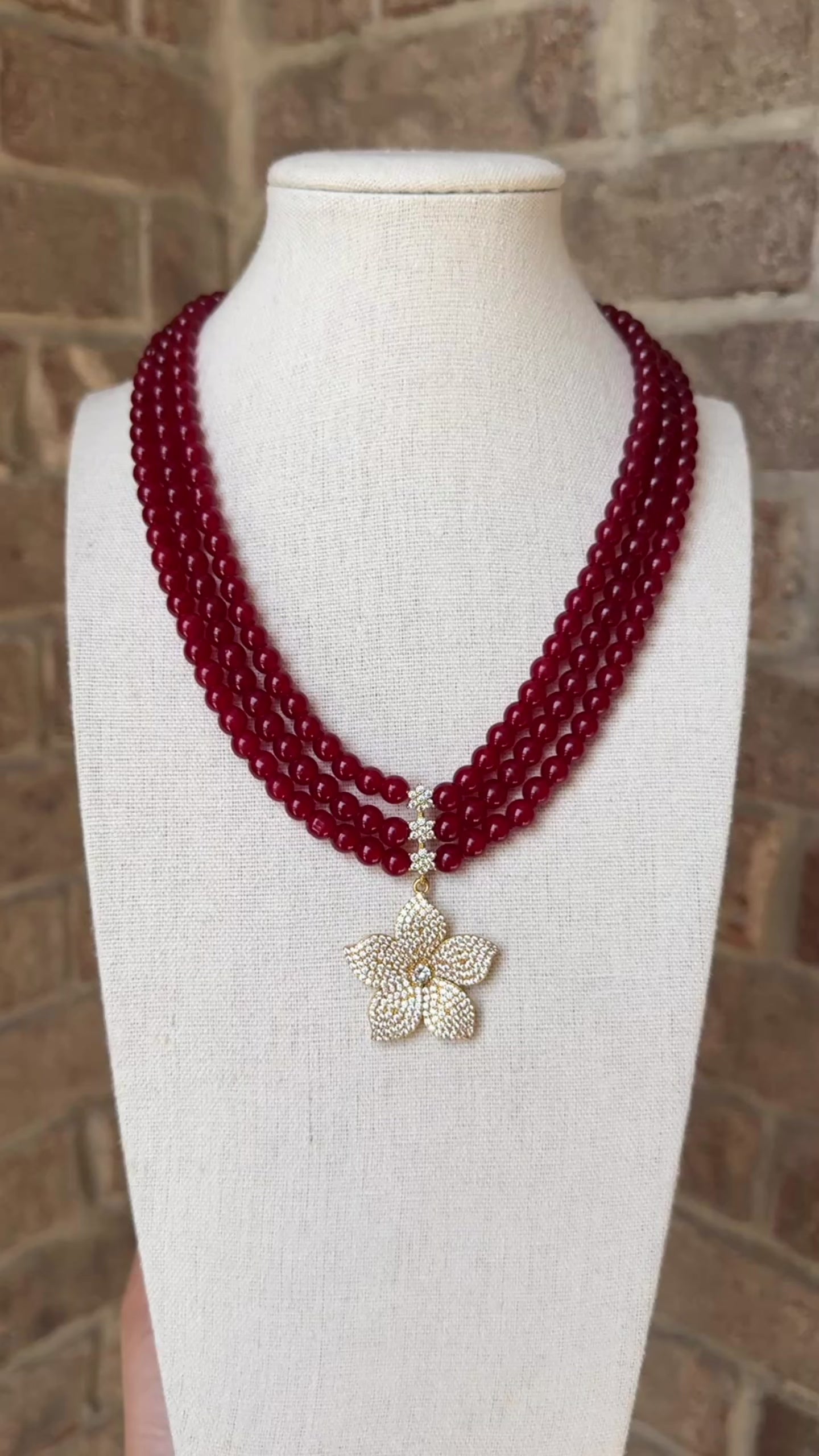 Jasmine Bead Necklace Set